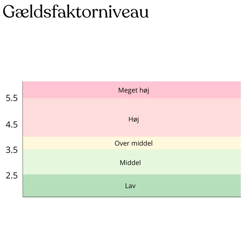 Gældsfaktorniveauer.