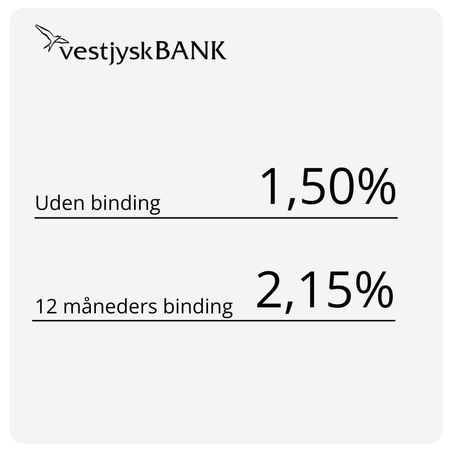 Vestjysk bank opsparingskonto